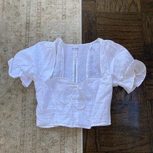 Reformation cropped blouse